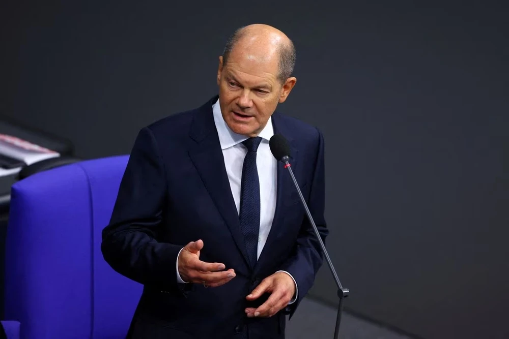 Thủ tướng Đức Olaf Scholz. Ảnh: Fabrizio Bensch/REUTERS