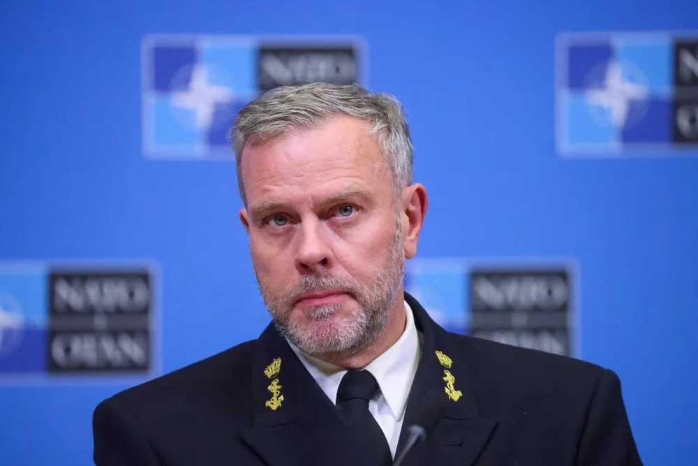 Chủ tịch Uỷ ban Quân sự NATO Rob Bauer. Ảnh: Johanna Geron/REUTERS