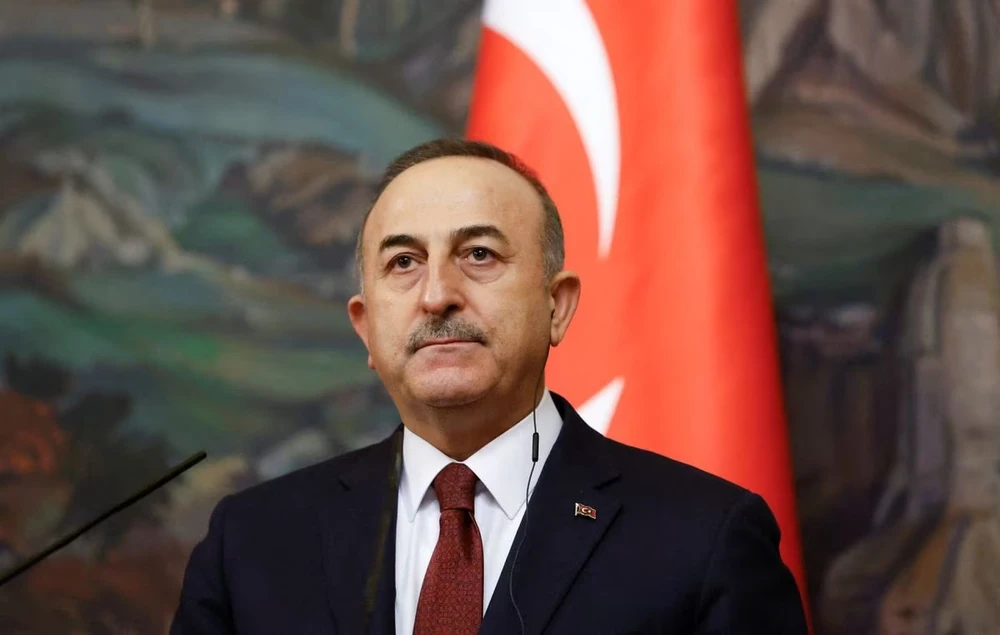 Ngoại trưởng Thổ Nhĩ Kỳ Mevlut Cavusoglu. Ảnh: Maxim Shemetov/POOL/REUTERS