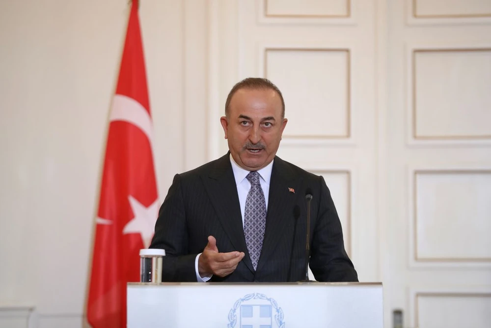 Ngoại trưởng Thổ Nhĩ Kỳ Mevlut Cavusoglu. Ảnh: Costas Baltas/REUTERS