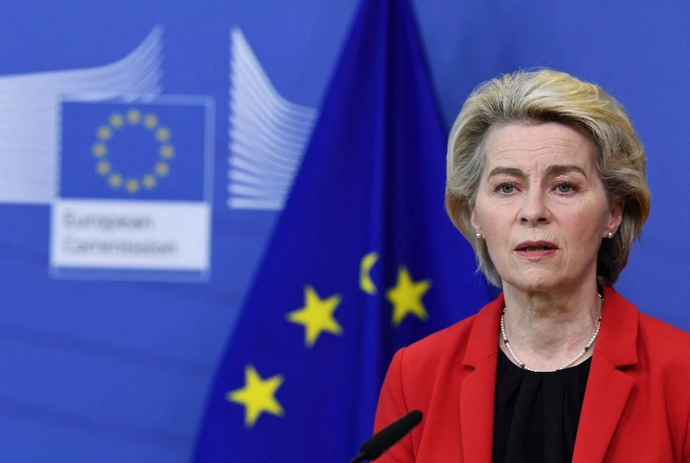 Chủ tịch Uỷ ban châu Âu - bà Ursula von der Leyen. Ảnh: John Thys/POOL/REUTERS