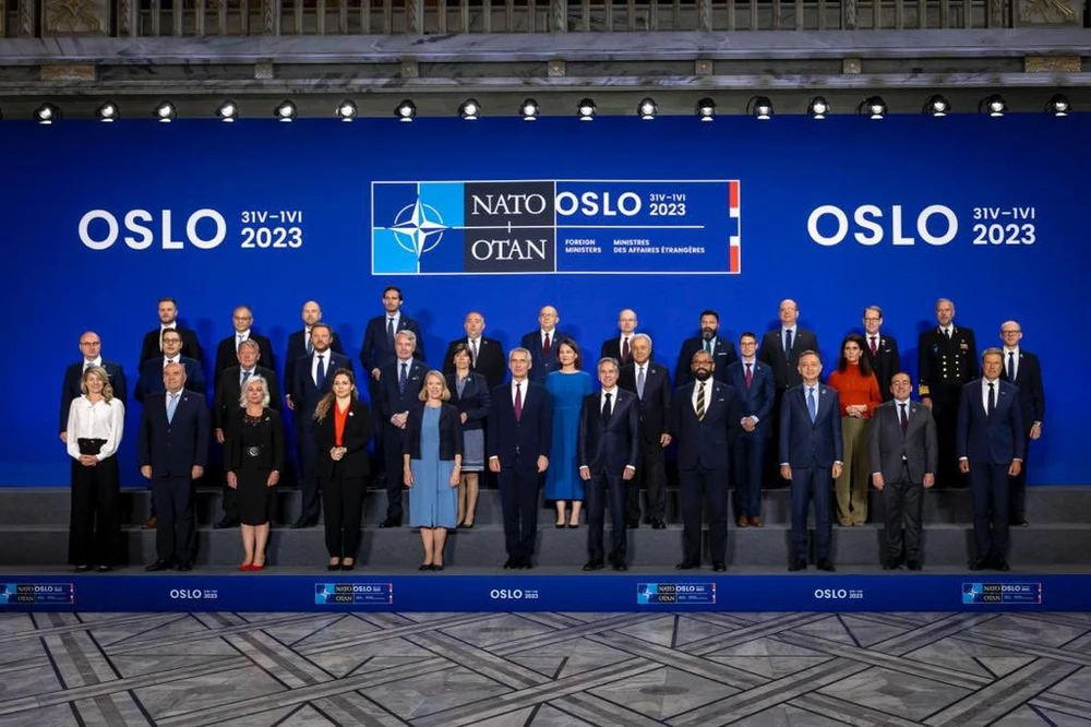 Ngoại trưởng các nước thành viên NATO nhóm họp tại Na Uy. Ảnh: NATO