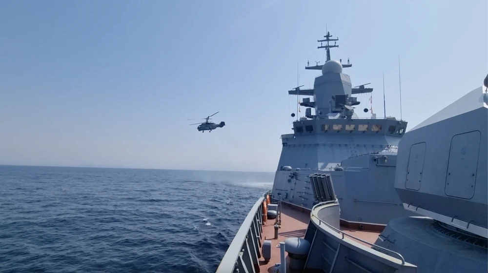 Hạm đội Thái Bình Dương của Nga tập trận trên biển Nhật Bản và biển Okhotsk. Ảnh: Chụp màn hình