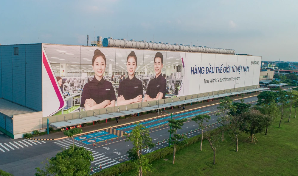 Hình ảnh nhà máy Samsung Electronics Việt Nam Thái Nguyên. Ảnh: BÁO ĐIỆN TỬ CHÍNH PHỦ Hình ảnh nhà máy Samsung Electronics Việt Nam Thái Nguyên. Ảnh: BÁO ĐIỆN TỬ CHÍNH PHỦ