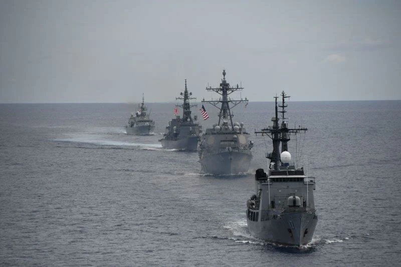 Mỹ, Nhật, Philippines và Canada tập trận trên Biển Đông