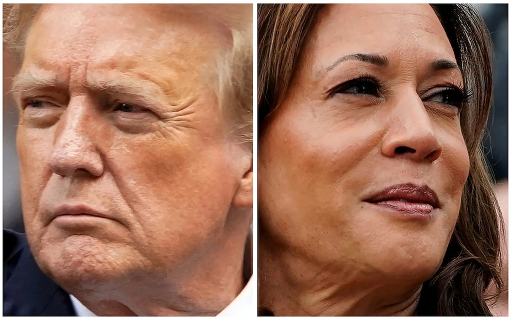 kết quả thăm dò bầu cử Mỹ giữa Tổng thống Mỹ Donald Trump và Phó Tổng thống Mỹ Kamala Harris