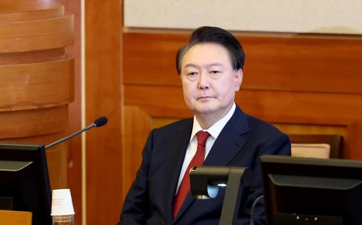 Tổng thống Yoon tại phiên toà hôm 21-1.jpg