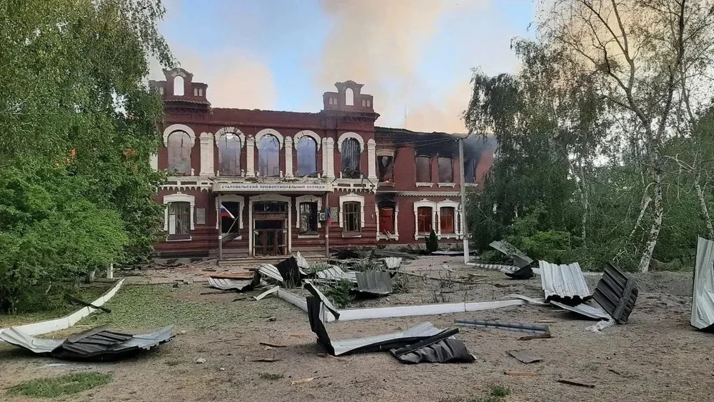 Vụ UAV tấn công trường học ở Lugansk Putin Nga.jpg