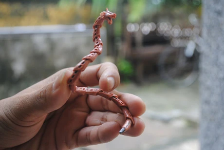 Hình khắc con rồng từ bút chì