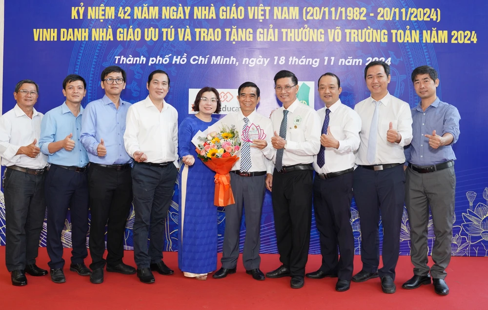 TP.HCM vinh danh 14 nhà giáo ưu tú và 50 nhà giáo tiêu biểu đạt Giải thưởng Võ Trường Toản 2024