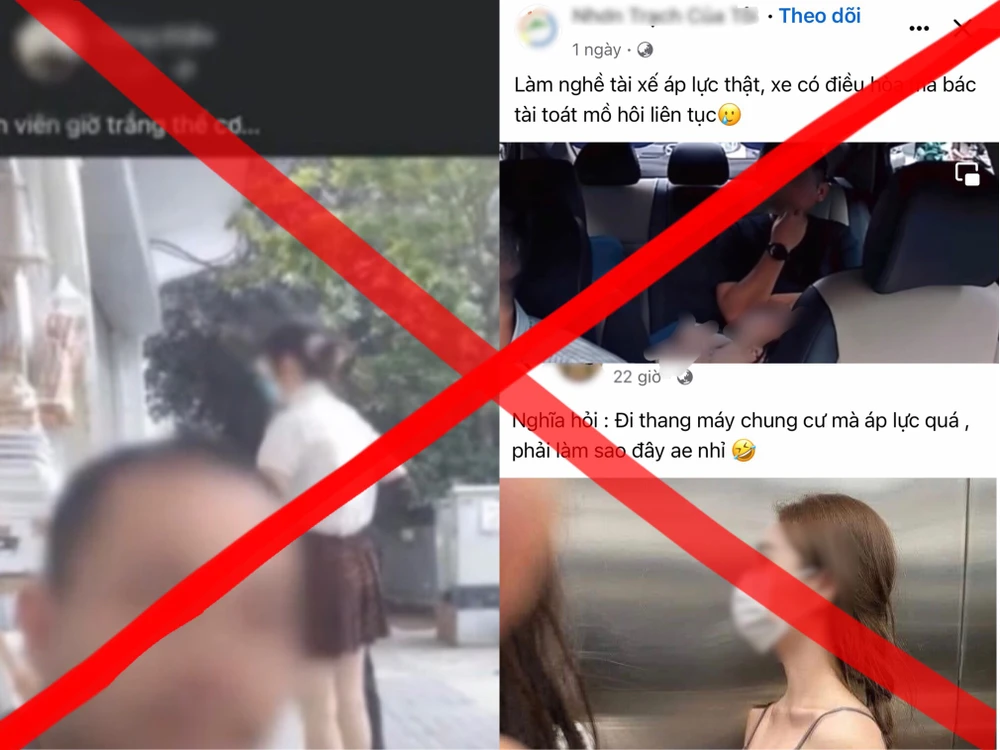 Hình ảnh, video chụp lén người khác tràn lan trên mạng xã hội. ẢNH: THẢO HIỀN