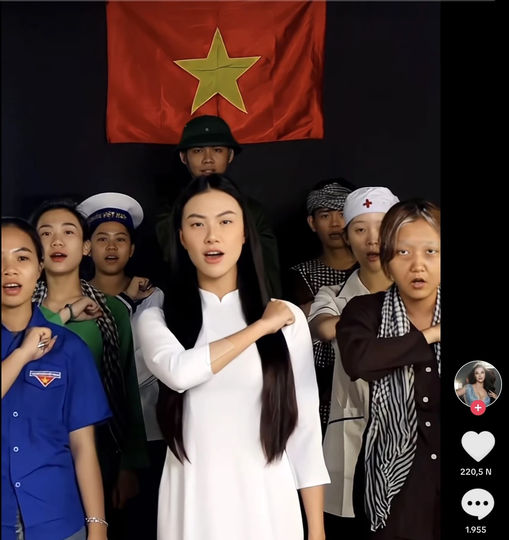 biến hình trên nền bài hát 'Khát vọng tuổi trẻ'