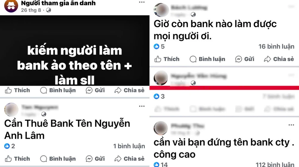 mua bán tài khoản ngân hàng