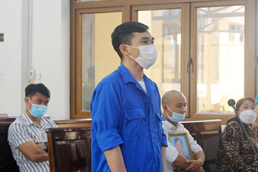 Bị cáo Phạm Văn Nhật tại phiên tòa sơ thẩm. Ảnh: PH