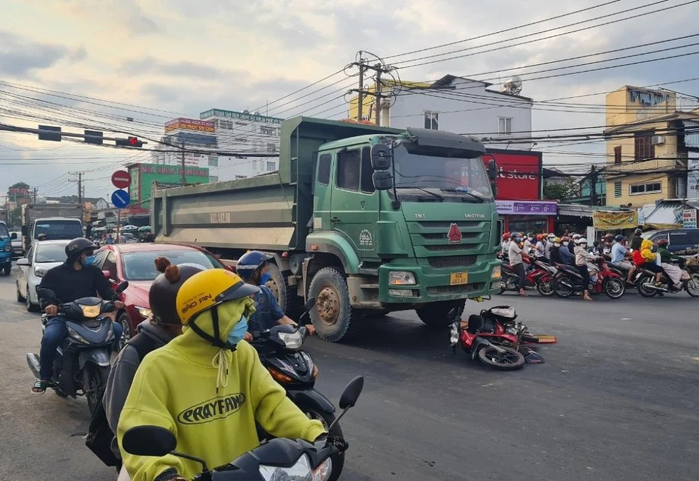 Hiện trường vụ tai nạn. Ảnh: VH