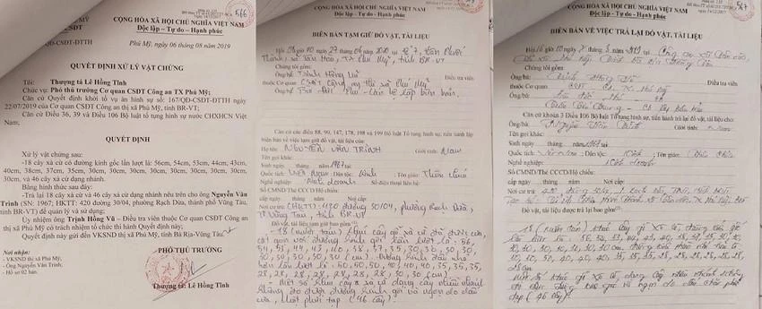 Luật sư cho rằng hồ sơ vụ án đã bị "bùa" một số bút lục. Ảnh: VH Luật sư cho rằng hồ sơ vụ án đã bị "bùa" một số bút lục. Ảnh: VH