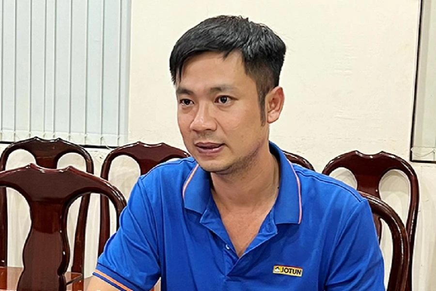 Nghi can Vũ Thành Trung. Ảnh: Anh Quân.