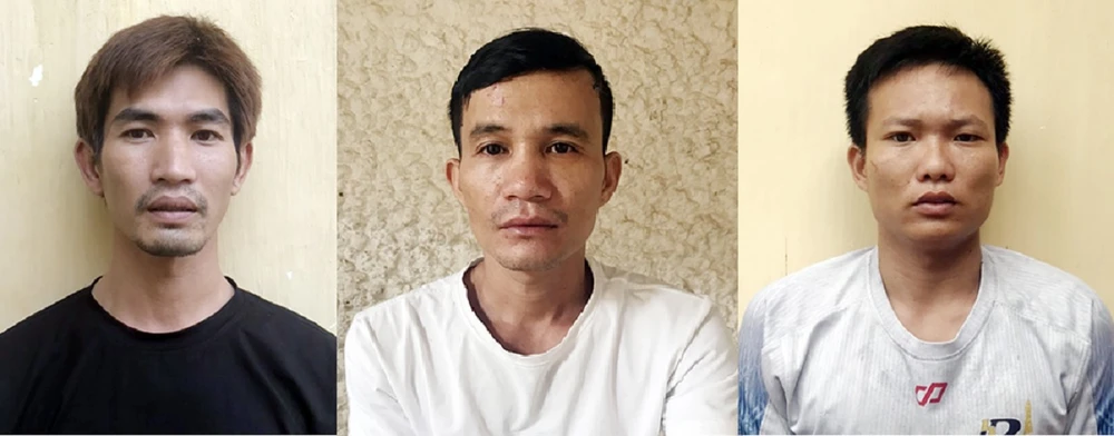 Các nghi can bị bắt giữ. Ảnh: AX Các nghi can bị bắt giữ. Ảnh: AX
