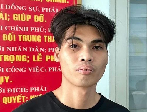 Nghi can Thành bị bắt giữ. Ảnh: CA.