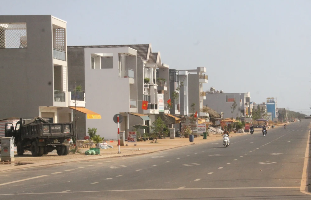 Một góc khu tái định cư.