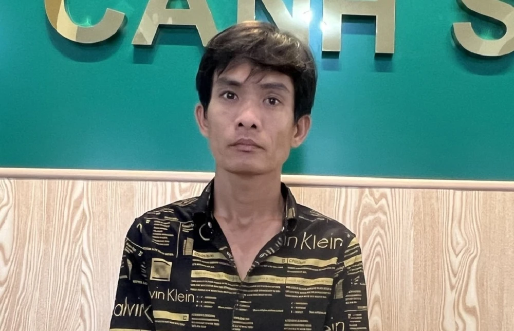 Nghi can Chống Màu Khường bị bắt giữ. Ảnh: CA