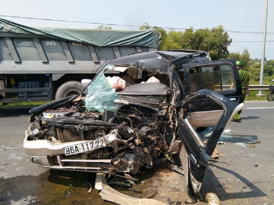 Hiện trường vụ tai nạn giao thông