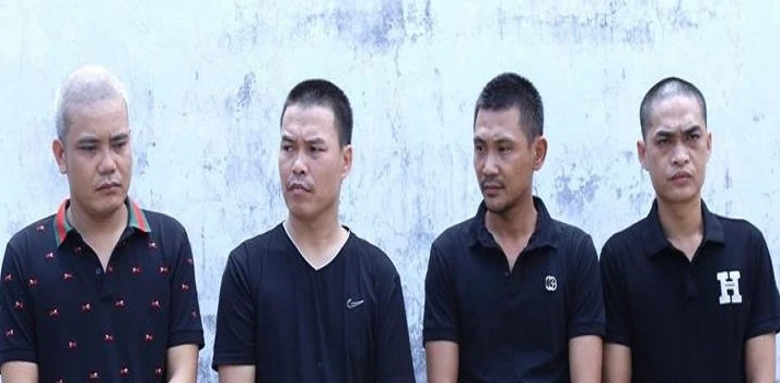 Các bị can bị khởi tố về hành vi hành vi cho vay lãi nặng trong giao dịch dân sự. Ảnh: VH