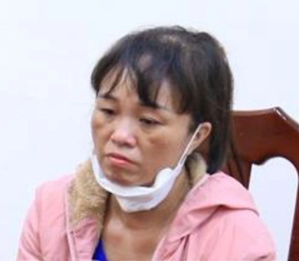 Bị can Bùi Thị Xuân khi bị bắt. Ảnh: CAĐN.