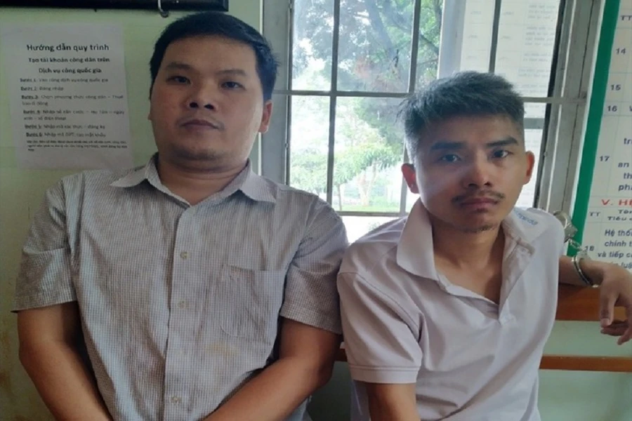 Hình ảnh Trần Công Minh (trái) và Võ Gia Quyến (phải). Ảnh: CAĐN.