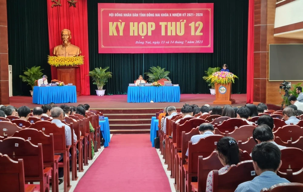 Tỉnh Đồng Nai khai mạc kỳ họp thứ 12 HĐND tỉnh khóa X. Ảnh: VH. Tỉnh Đồng Nai khai mạc kỳ họp thứ 12 HĐND tỉnh khóa X. Ảnh: VH.