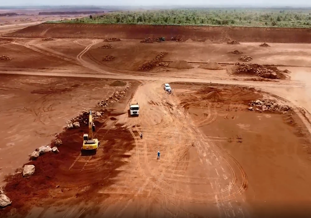 Đại công trường sân bay Long Thành. Ảnh: VH. Chuẩn bị cho lễ khởi công gói thầu quan trọng nhất. Ảnh: VH.