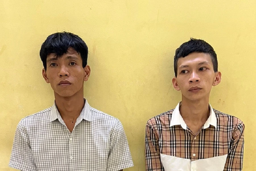 Hai nghi can Tình và Tuấn Anh bị bắt sau 1 tháng gây án. Ảnh: DT.