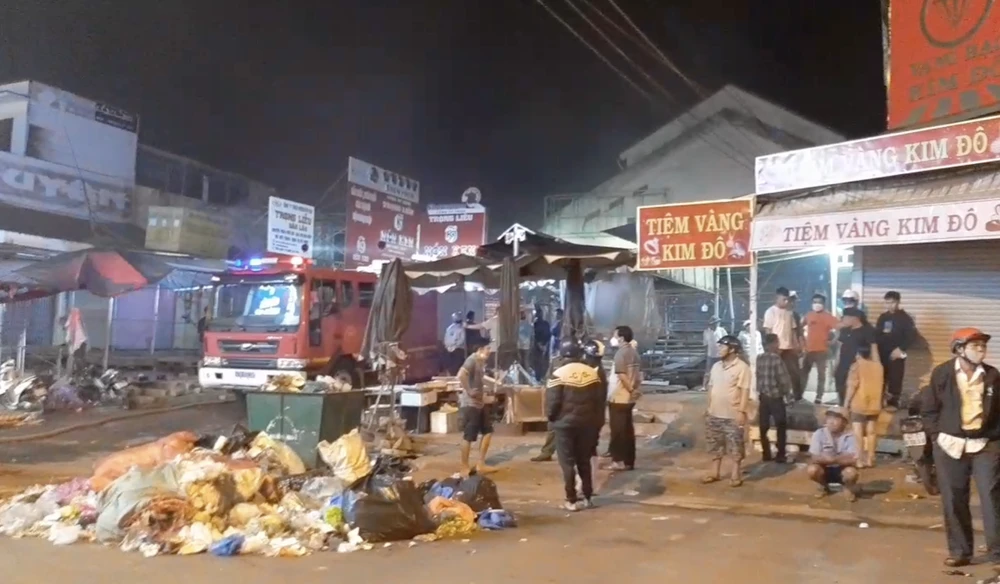 Hiện trường vụ cháy.