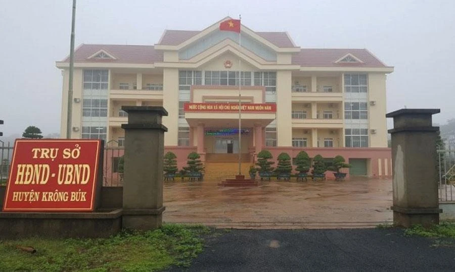 UBND huyện Krông Búk. Ảnh: AX
