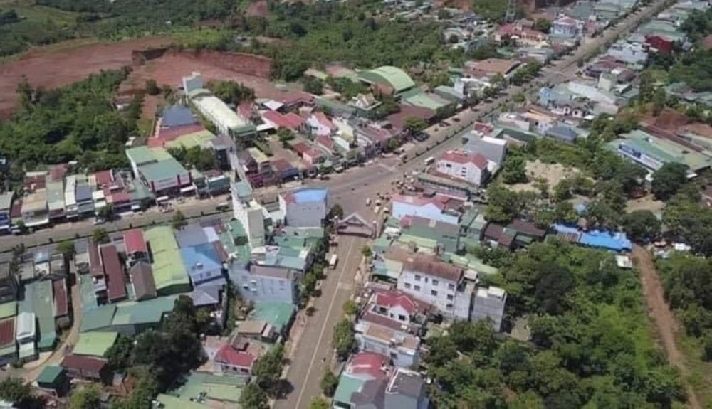 Thị trấn Kiến Đức, huyện Đắk R'lấp. Ảnh: LX Thị trấn Kiến Đức, huyện Đắk R'lấp. Ảnh: LX