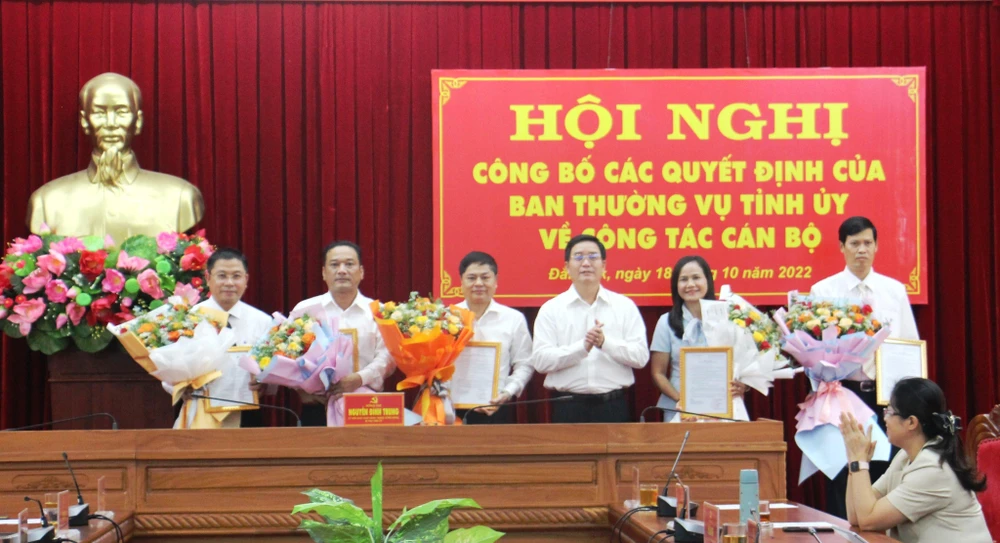Toàn cảnh Hội nghị công tác cán bộ. Ảnh: AX