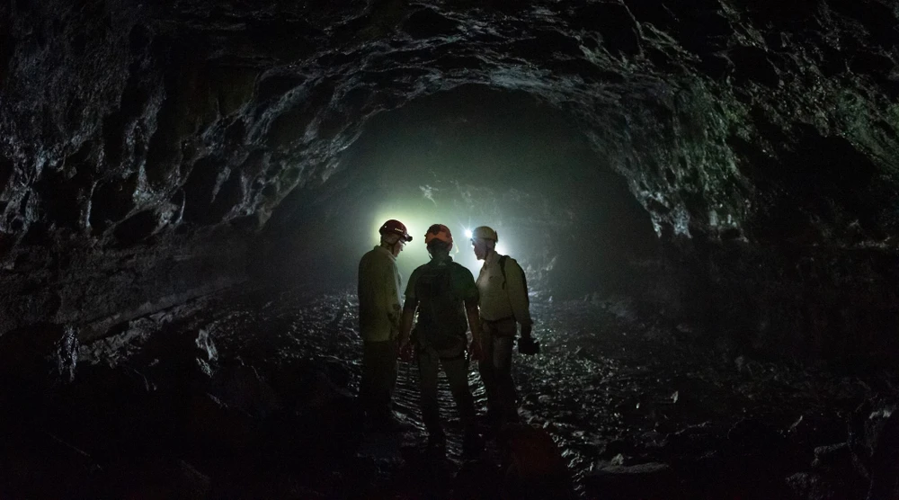 Độc đáo hang động núi lửa ở Đắk Nông. Ảnh: NH