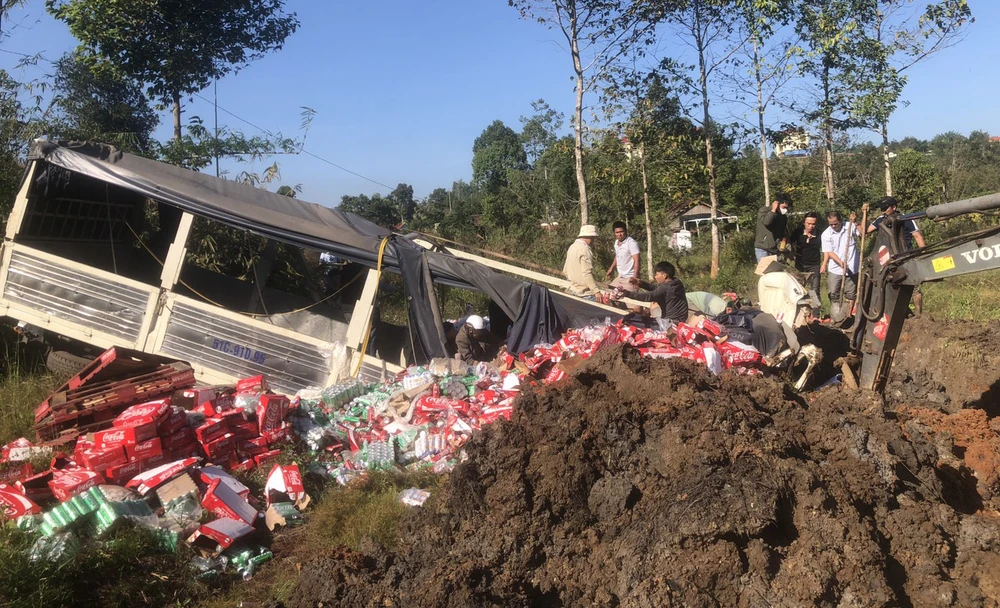 Hiện trường vụ việc. Ảnh: AX