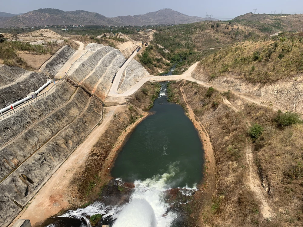 Công trình hồ chứa nước Ea H’leo 1. Ảnh: HT