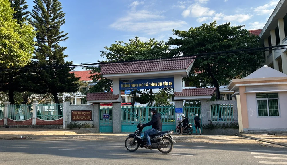 Trường THPT Chu Văn An. Ảnh: VŨ LONG