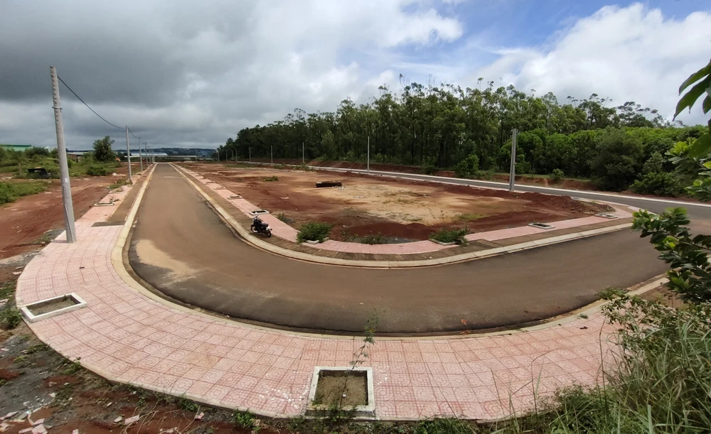 Khu vực đấu giá khu dân cư phường Chi Lăng, TP Pleiku. Ảnh: Lê Kiến