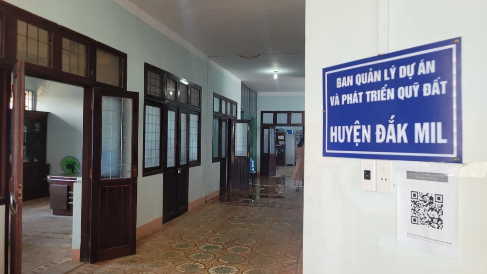 Nơi công tác của ông Đặng Thái Sơn. Ảnh: VŨ LONG