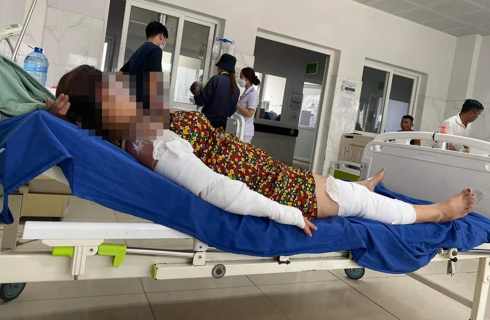 Một bệnh nhân cấp cứu ở Bệnh viện Đa khoa vùng Tây Nguyên. Ảnh: AX