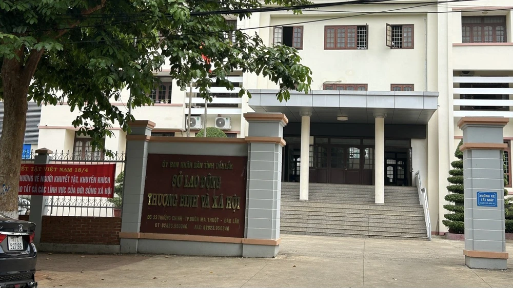 Sở LĐ-TB&amp;H tỉnh Đắk Lắk. Ảnh: Vũ Long