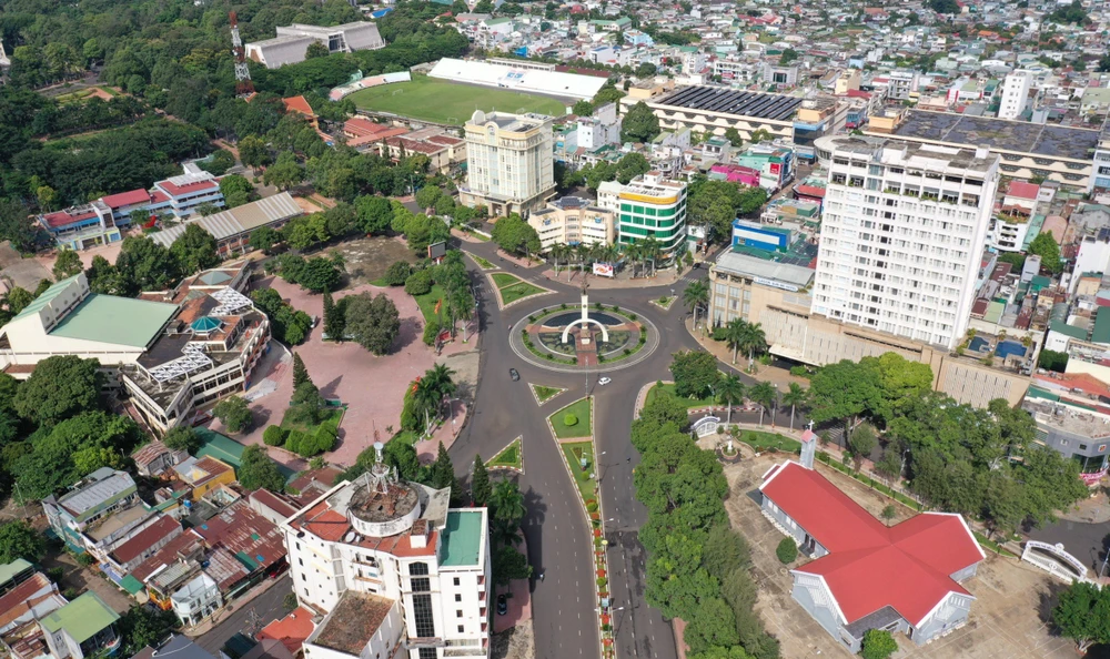 Trung tâm TP Buôn Ma Thuột. Ảnh: AX