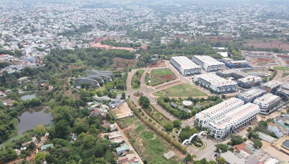 Một góc khu đô thị sinh thái của Công ty CP Đầu tư Trung Nguyên. Ảnh: VL