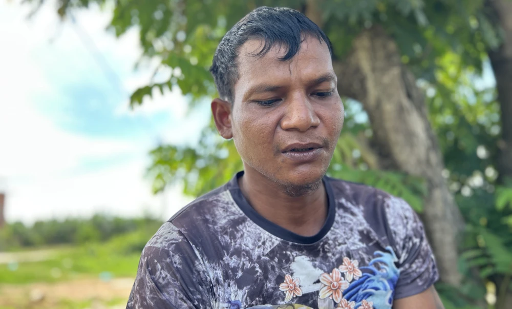 Anh Điểu Nguyên là một trong ba con ba con tin được giải cứu. Ảnh: VŨ LONG