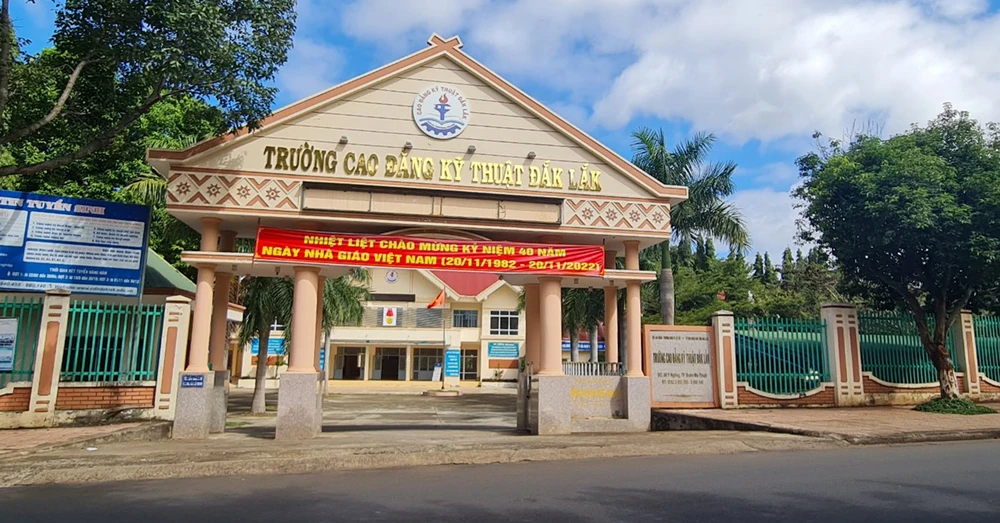 Trường Cao đẳng kỹ thuật Đắk Lắk nay đã được sáp nhập. Ảnh: VŨ LONG