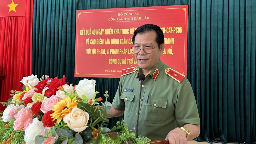 Thiếu tướng Lê Vinh Quy. Ảnh: VŨ LONG