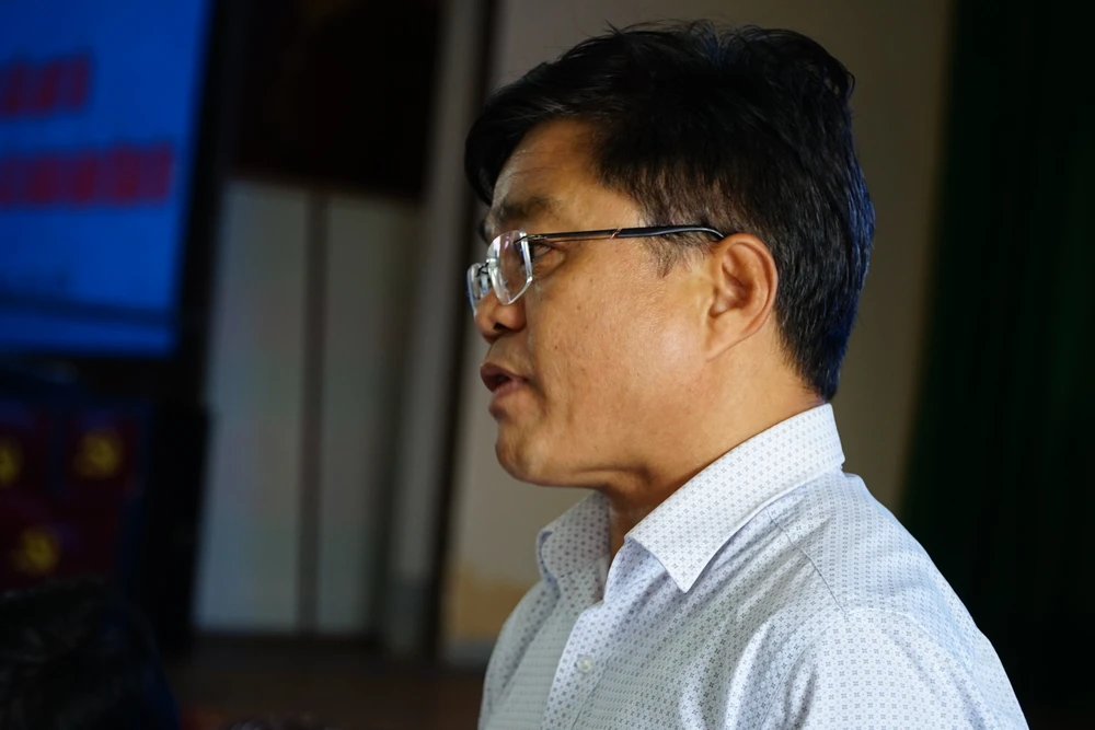 Ông Phan Hồng Mai phát biểu tại buổi đối thoại. Ảnh: VŨ LONG